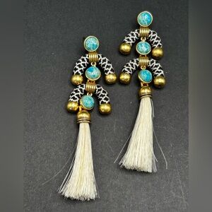 Stella & Dot Rosalind Chandelier Tassel Earrings